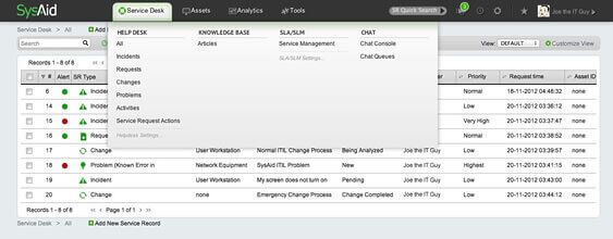 SysAid Service Desk Fresh UI SysAid Service Desk Fresh UI