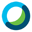 SysAid's logo symbolizing efficient ITSM solutions with blue and green intersecting arcs for integrated service desk operations. - SysAid
