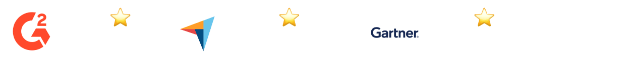 SysAid ITSM ratings: G2 4.5 stars, Capterra 4.6, Gartner Peer Insights 4.4, trusted Service Desk solutions. - SysAid