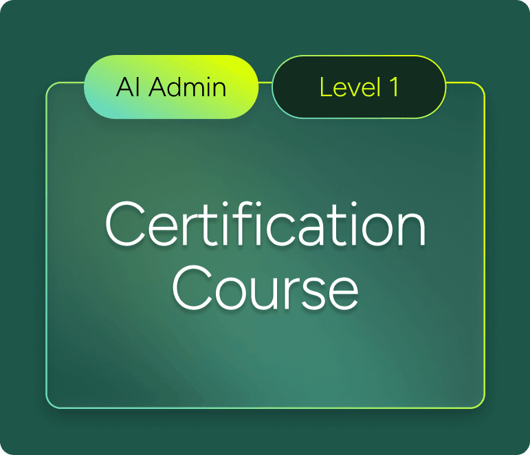 Logo for sysaid copilot ai admin level 1 certification course, featuring a cartoon bird with a graduation cap.